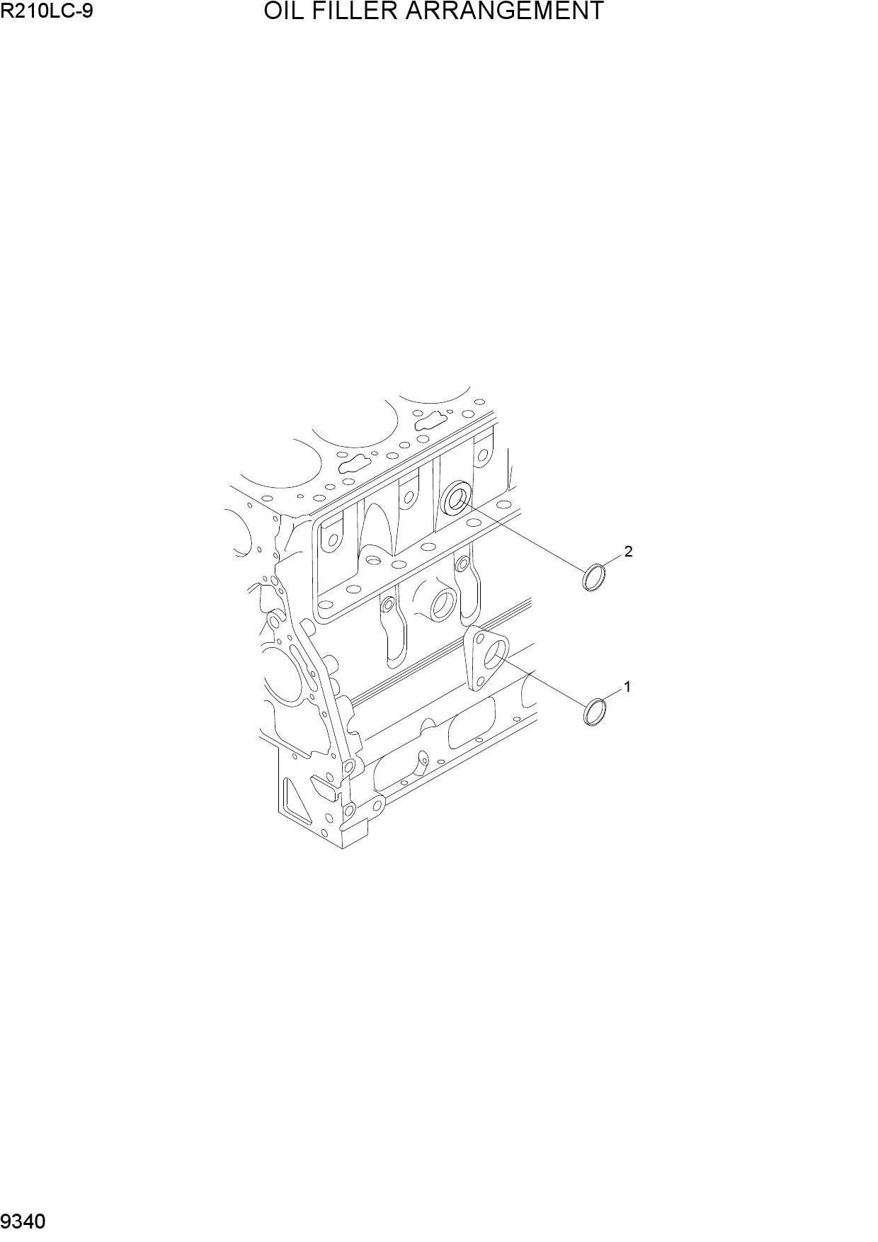 OIL FILLER ARRANGEMENT