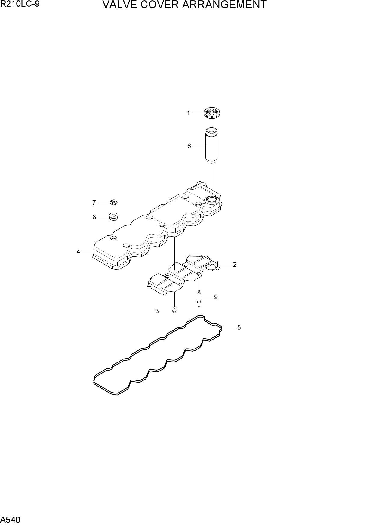 VALVE COVER ARRANGEMENT