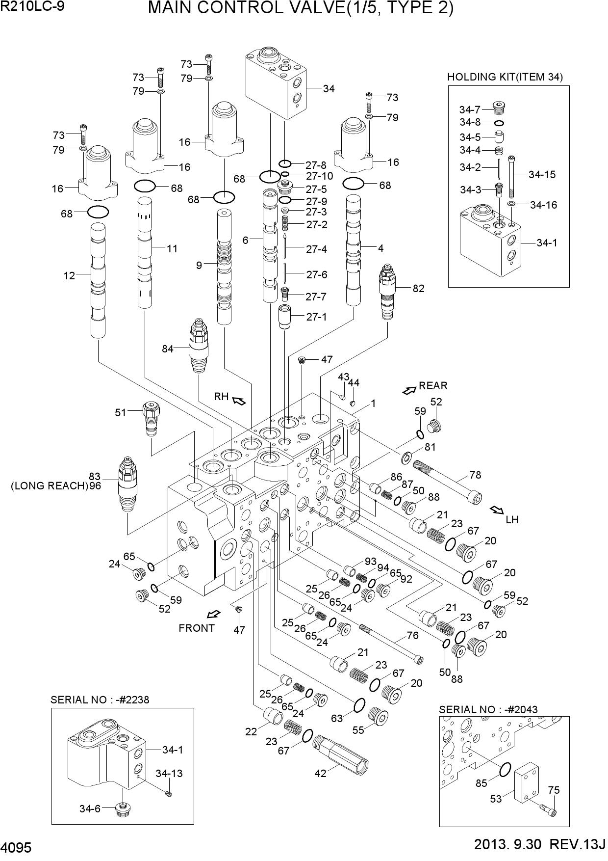 MAIN CONTROL VALVE(1/5, TYPE 2)