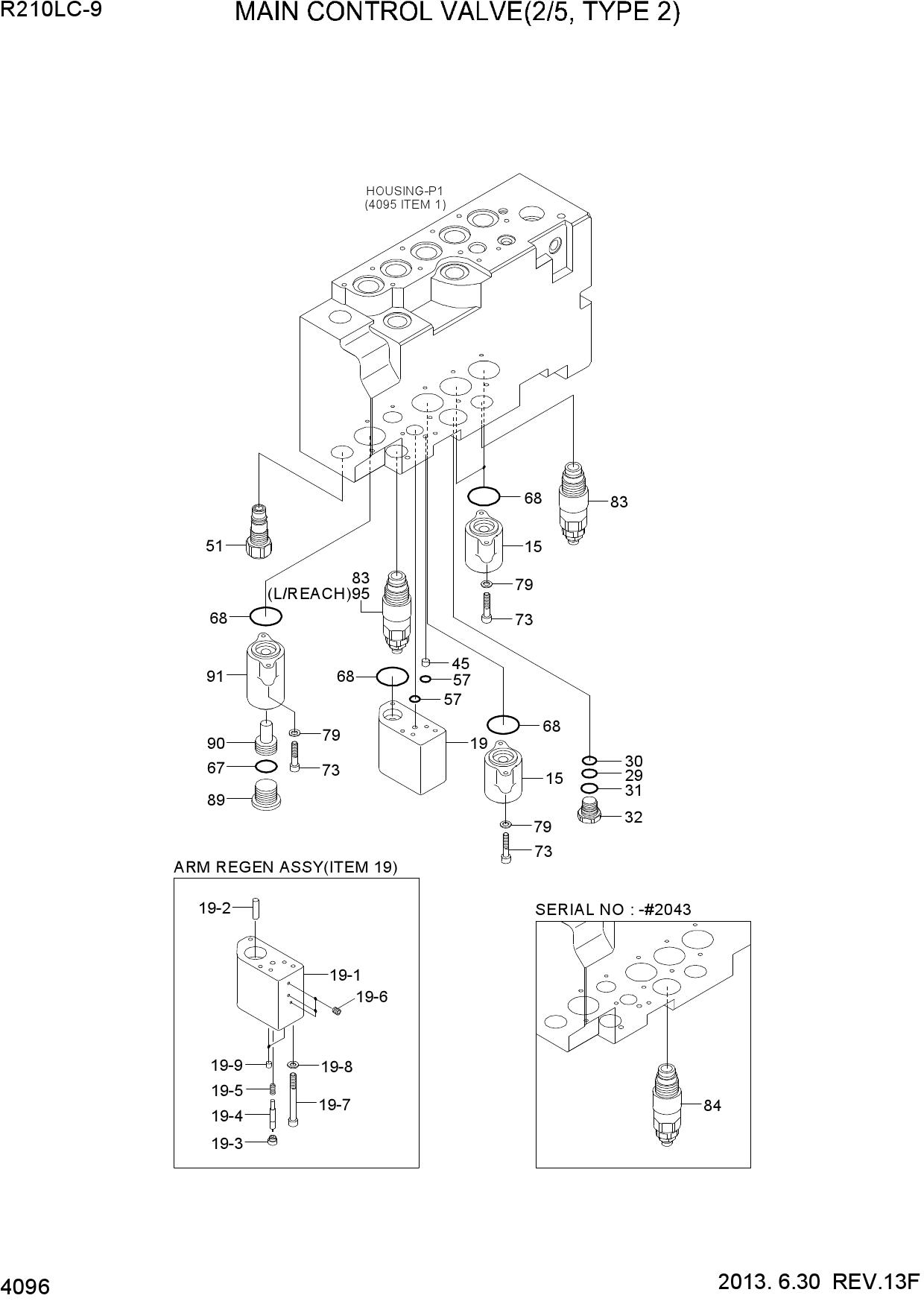 MAIN CONTROL VALVE(2/5, TYPE 2)