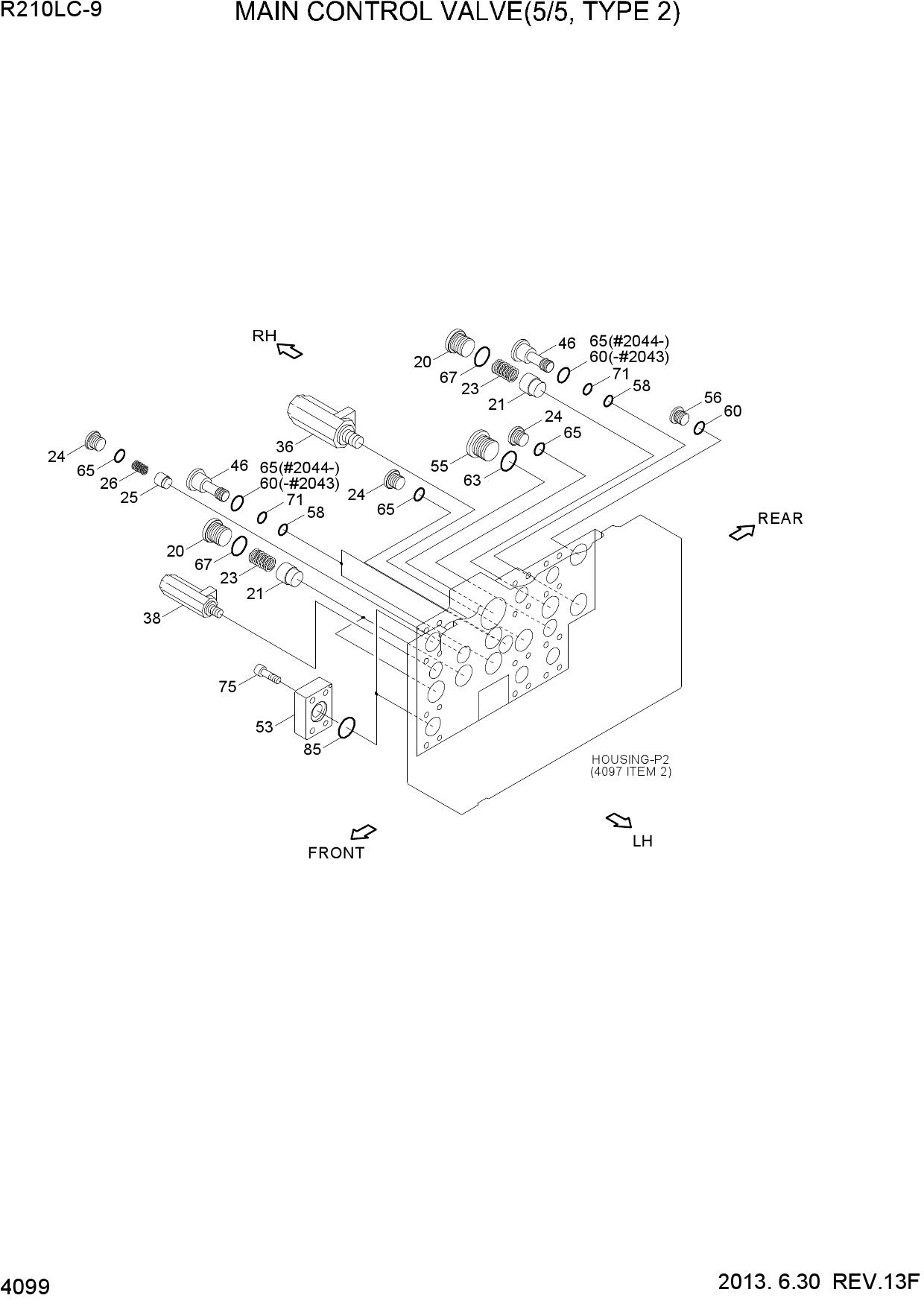 MAIN CONTROL VALVE(5/5, TYPE 2)
