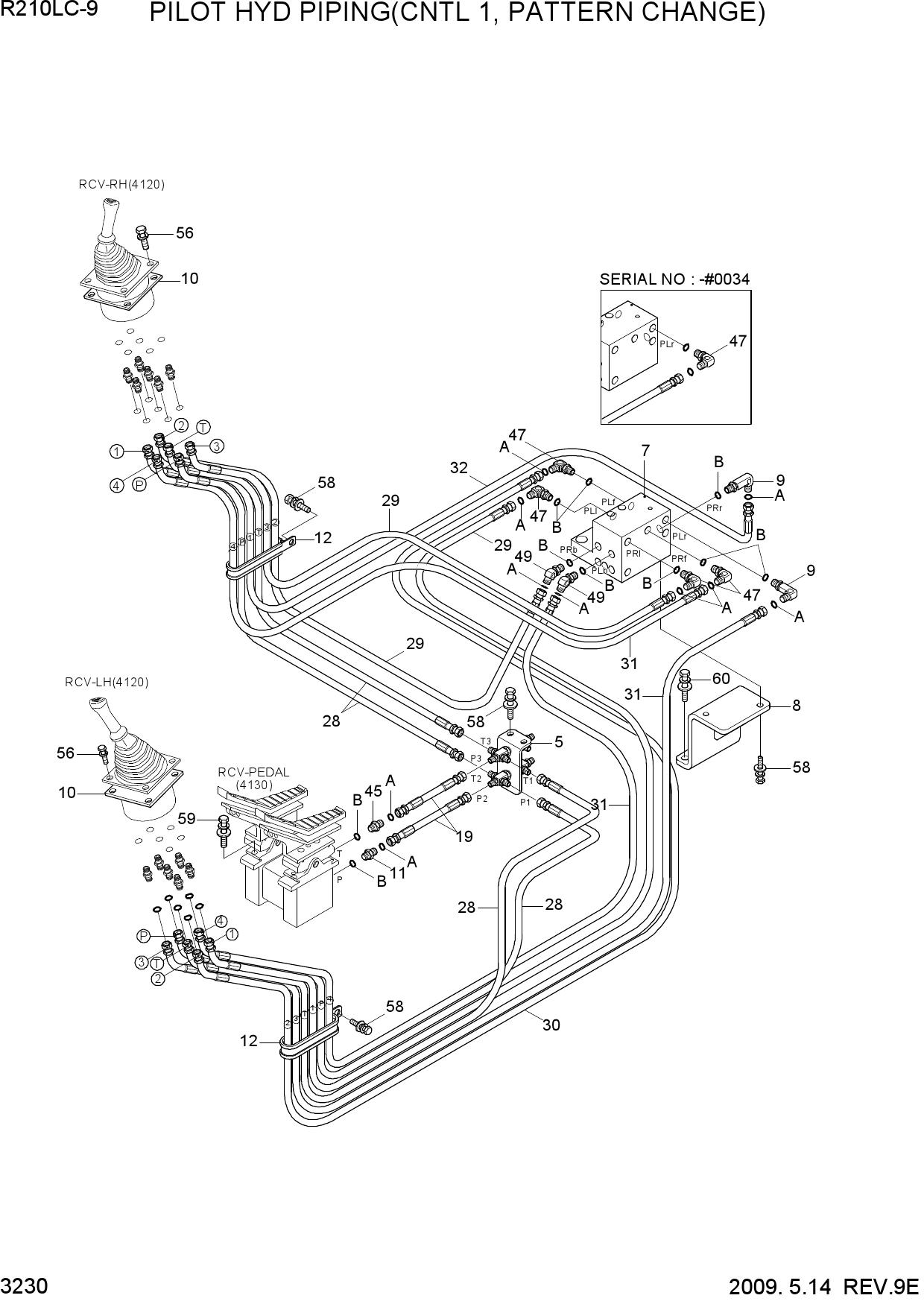 PILOT HYD PIPING(CNTL 1, PATTERN CHANGE)