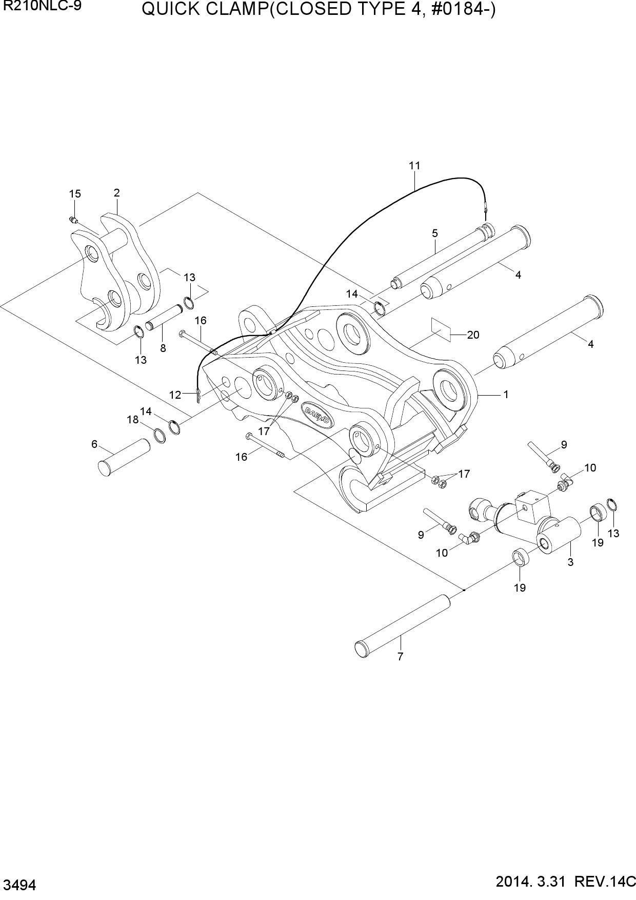 QUICK CLAMP(CLOSED TYPE 4, #2172-)