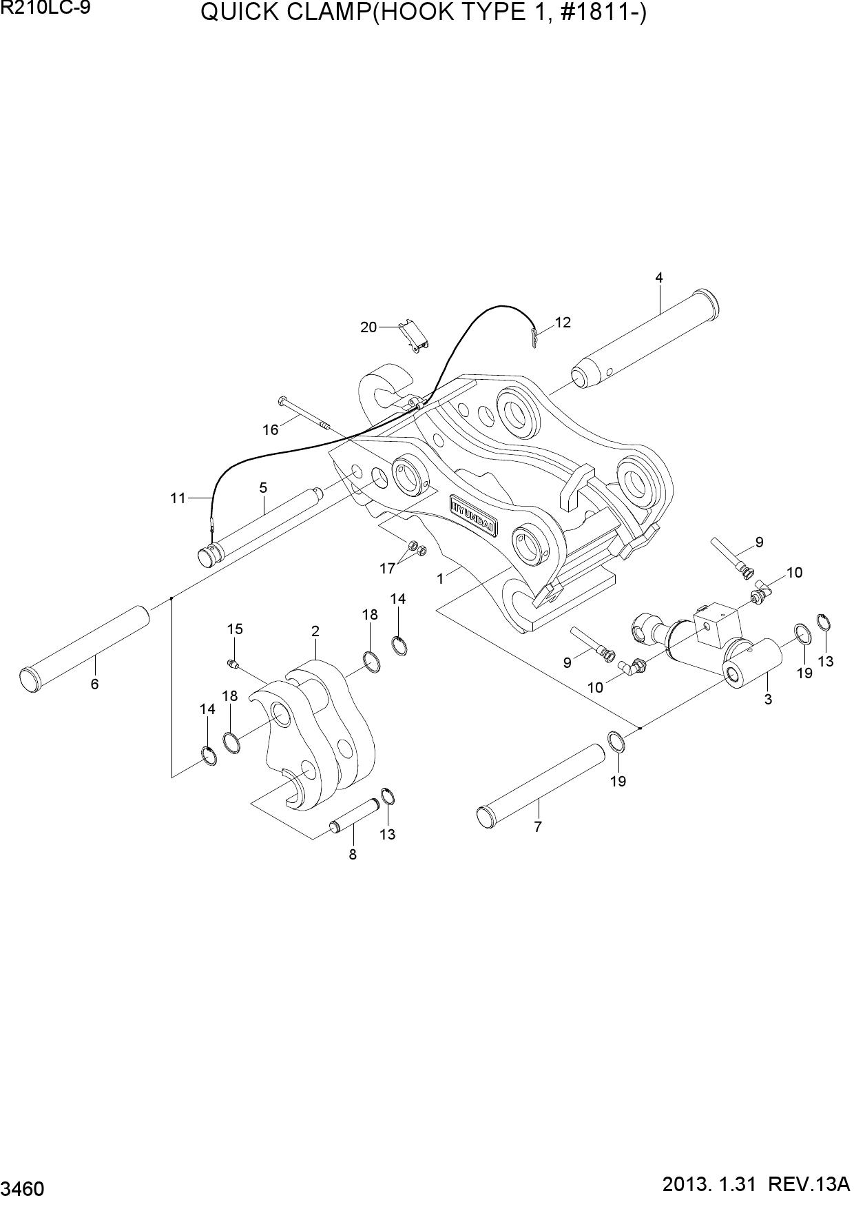 QUICK CLAMP(HOOK TYPE 1, #1811-)