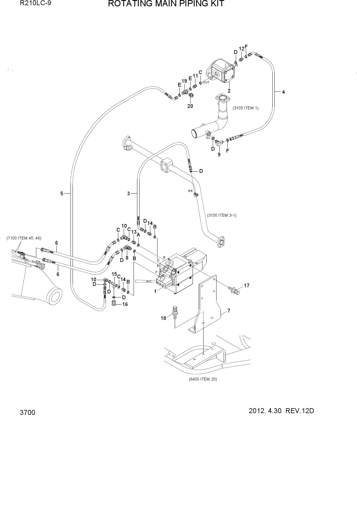 ROTATING MAIN PIPING KIT