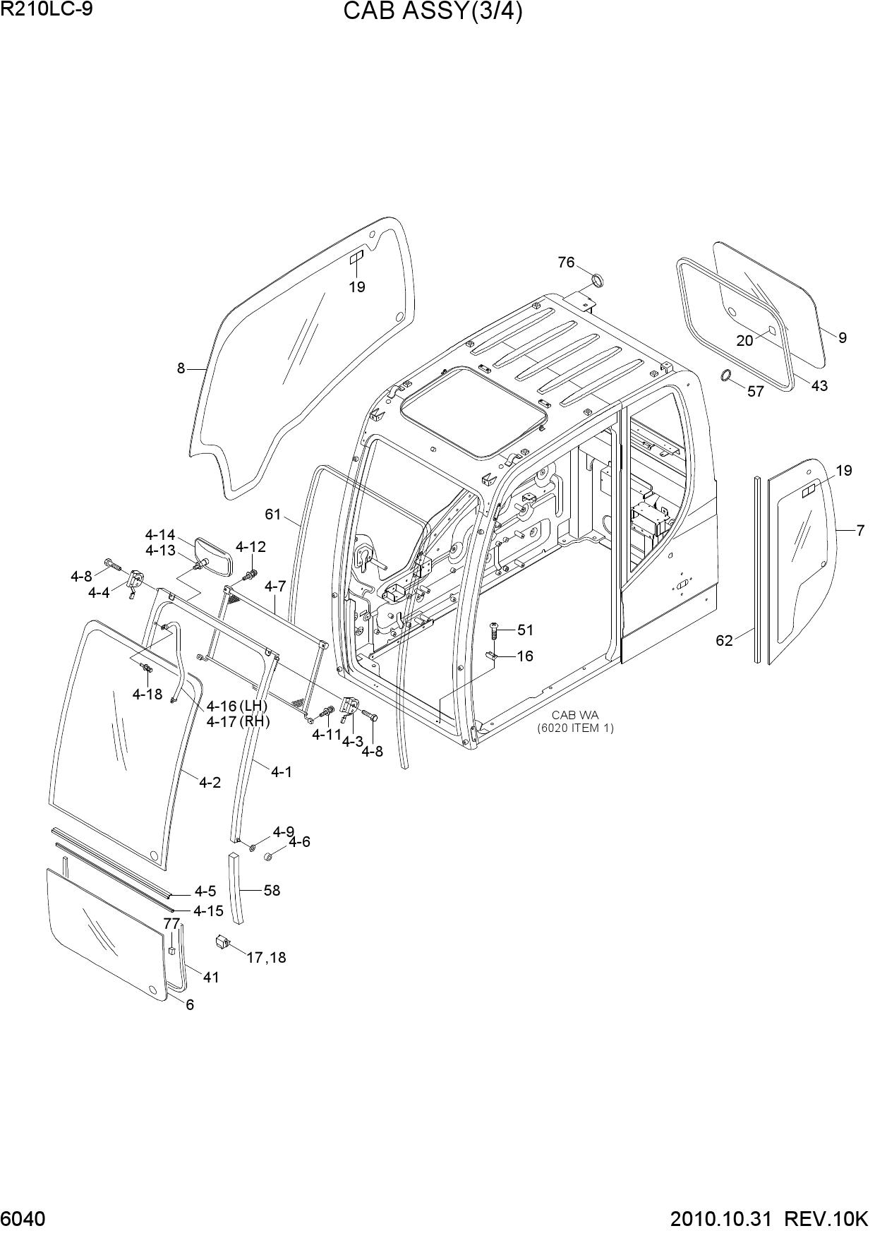 CAB ASSY(3/4)