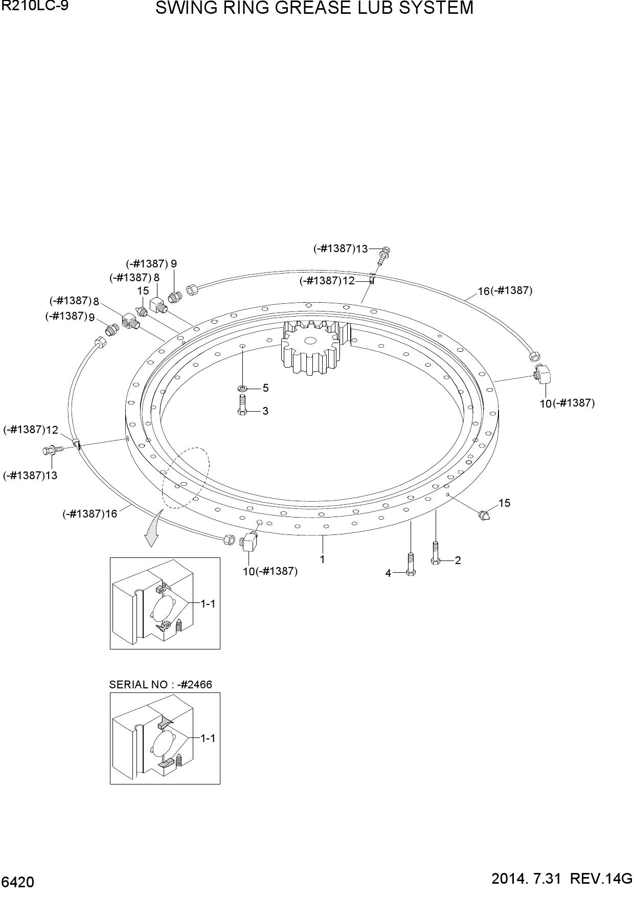 SWING RING GREASE LUB SYSTEM