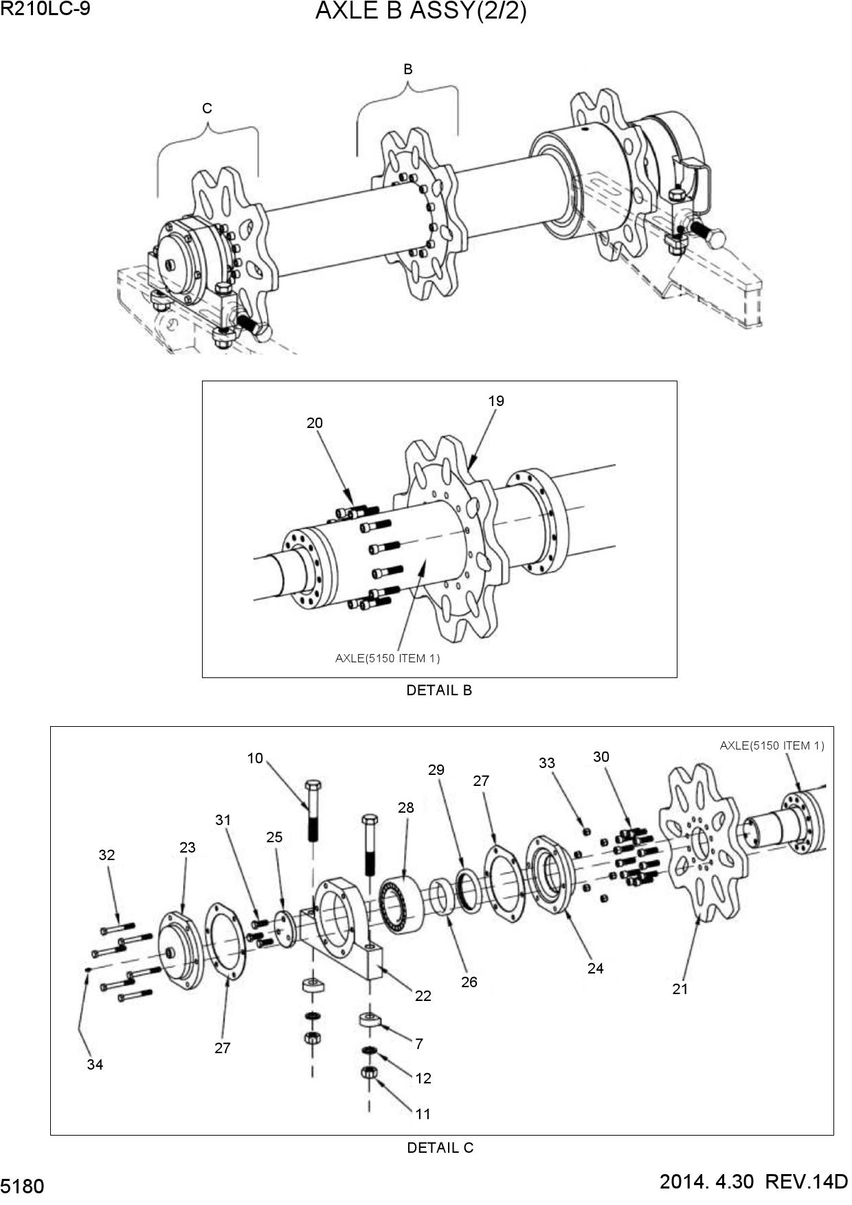 AXLE B ASSY (2/2)
