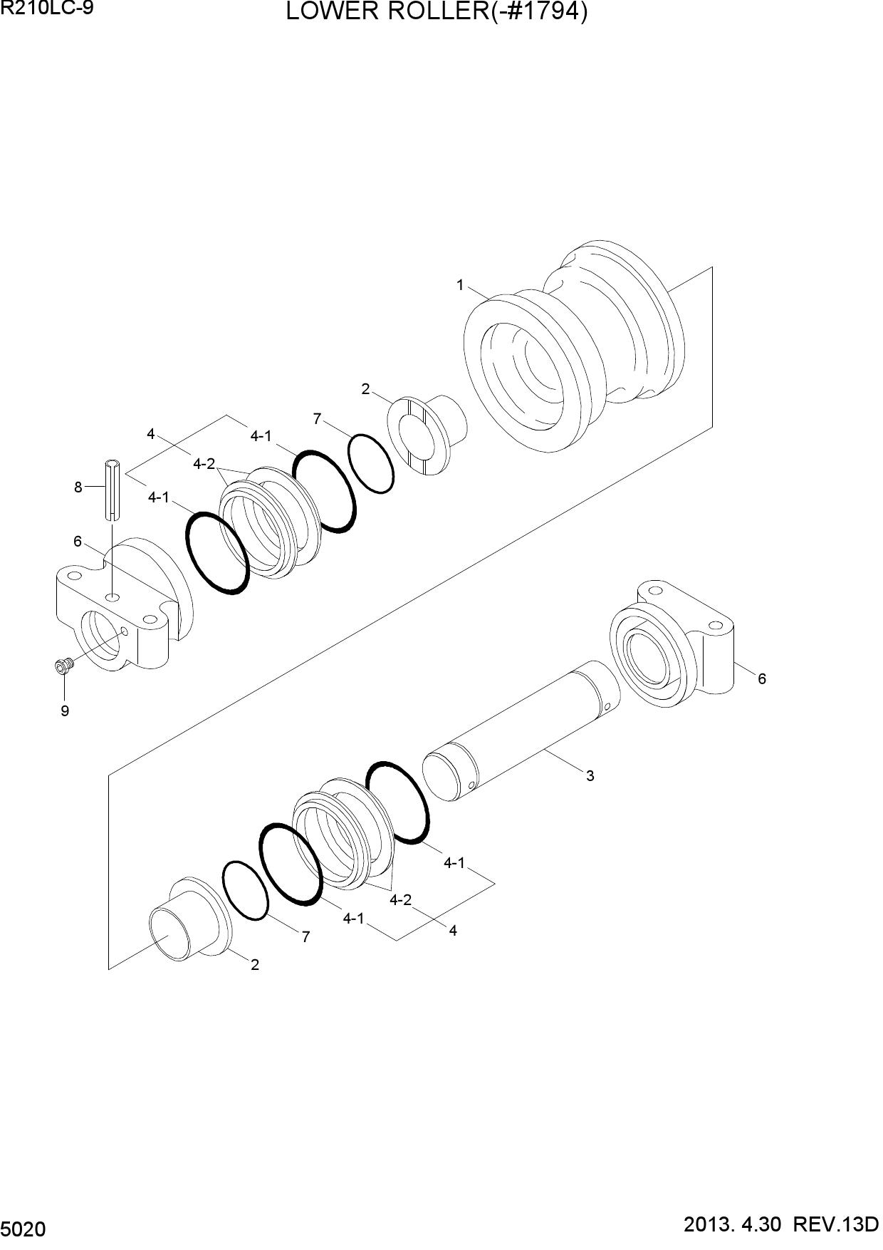 LOWER ROLLER(-#1794)
