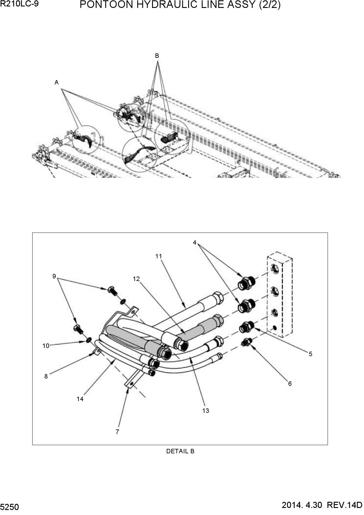 PONTOON HYDRAULIC LINE ASSY (2/2)