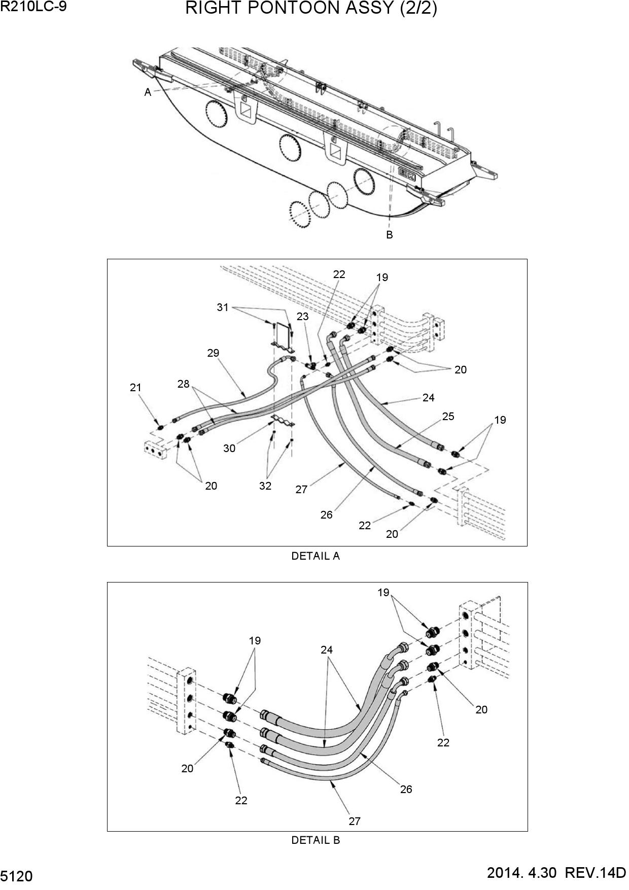 RIGHT PONTOON ASSY (2/2)