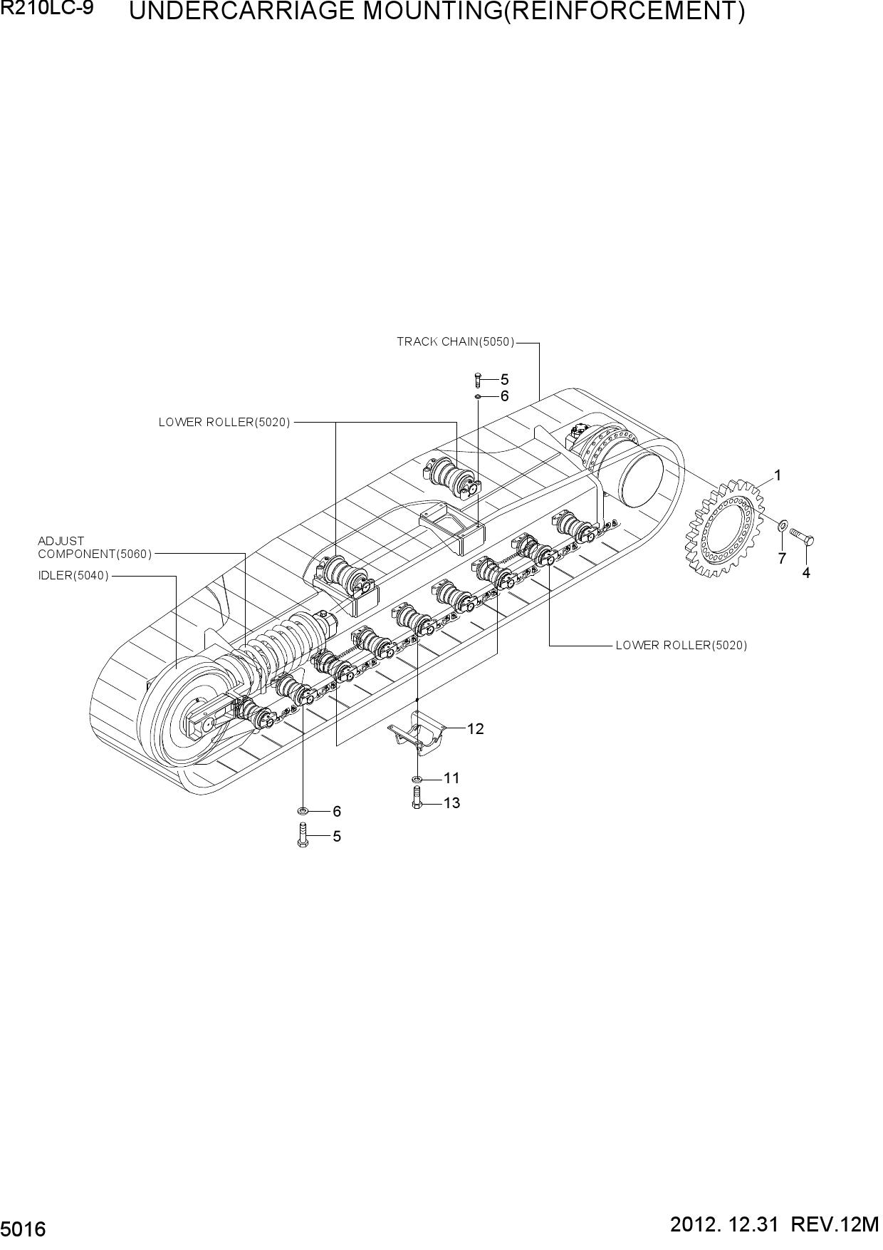 UNDERCARRIAGE MTG(REINFORCEMENT)