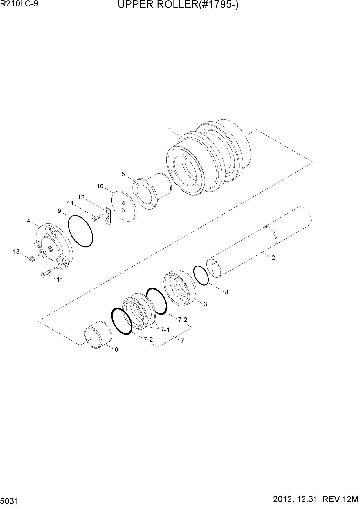 UPPER ROLLER(#1795-)