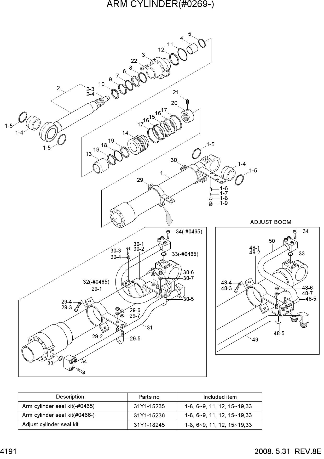ARM CYLINDER(#0269-)