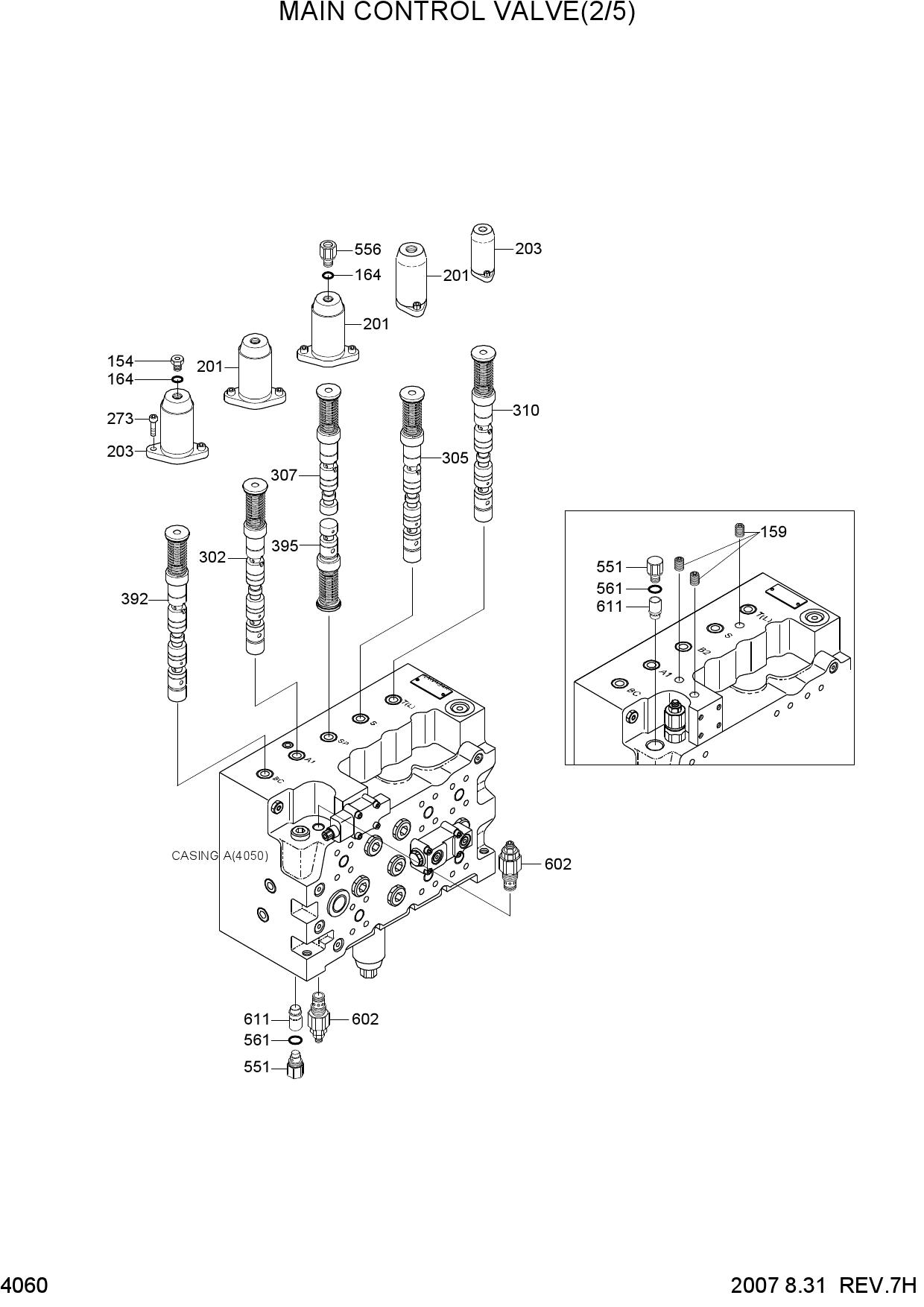 MAIN CONTROL VALVE(2/5)