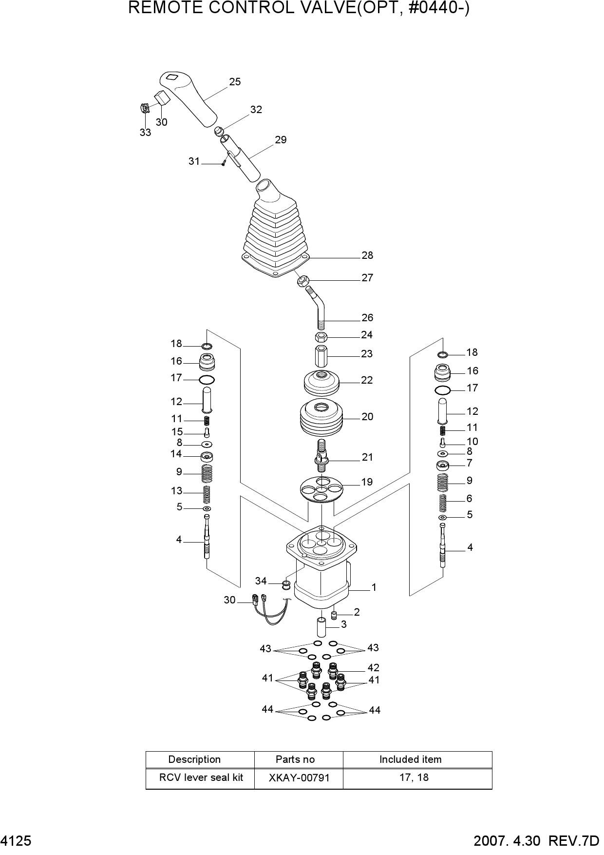REMOTE CONTROL VALVE(OPT,#0440-)