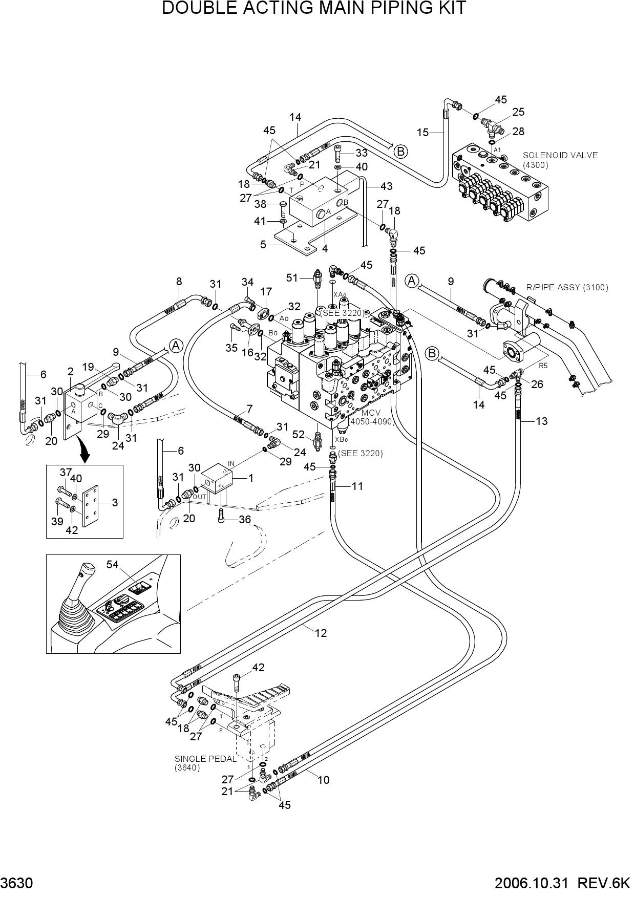 DOUBLE ACTING MAIN PIPING KIT