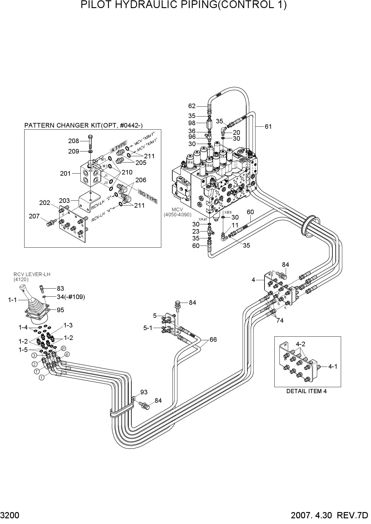 PILOT HYDRAULIC PIPING(CONTROL 1)