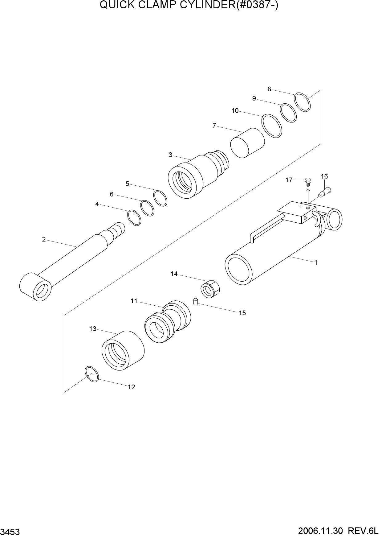 QUICK CLAMP CYLINDER(#0387-)