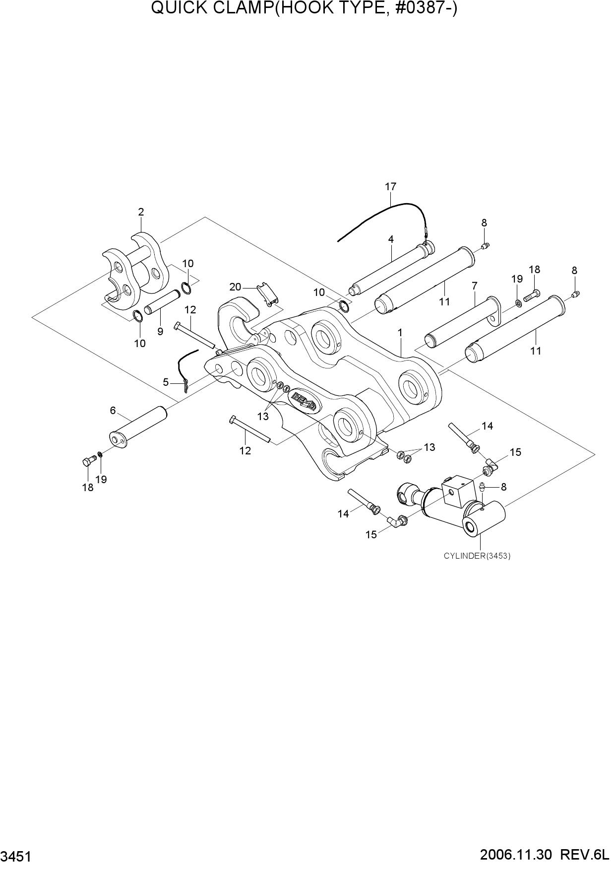 QUICK CLAMP(HOOK TYPE, #0387-)