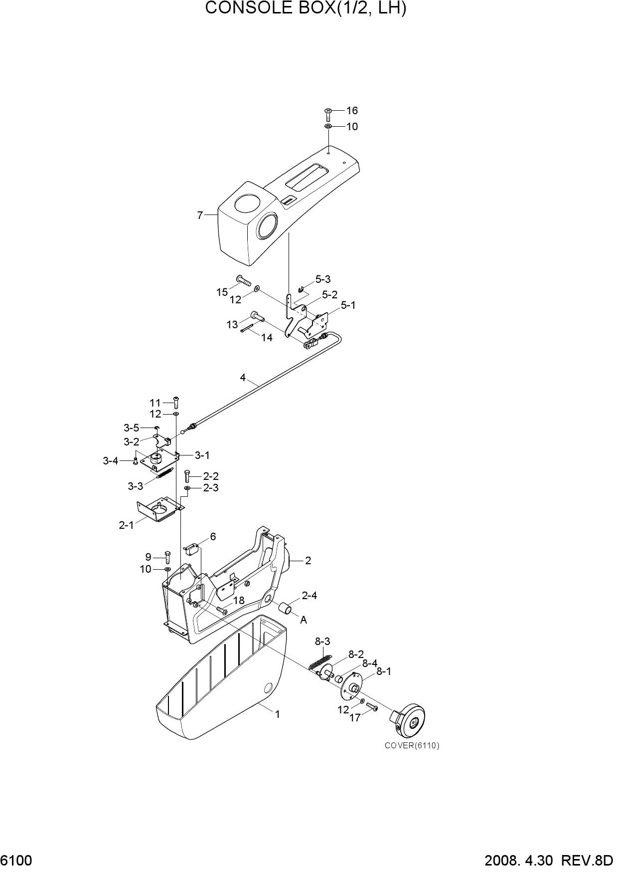 CONSOLE BOX(1/2, LH)