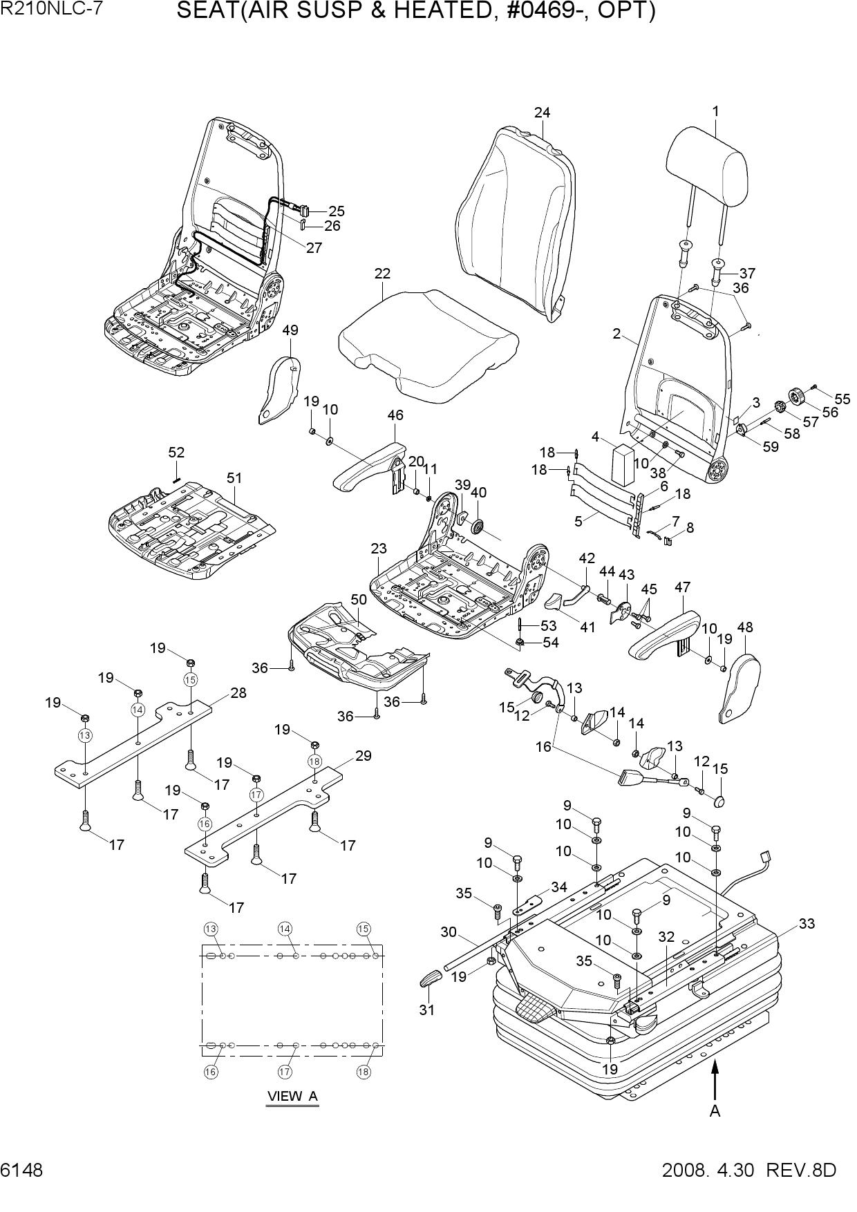 SEAT(AIR SUSP & HEATED, #0469-, OPT)