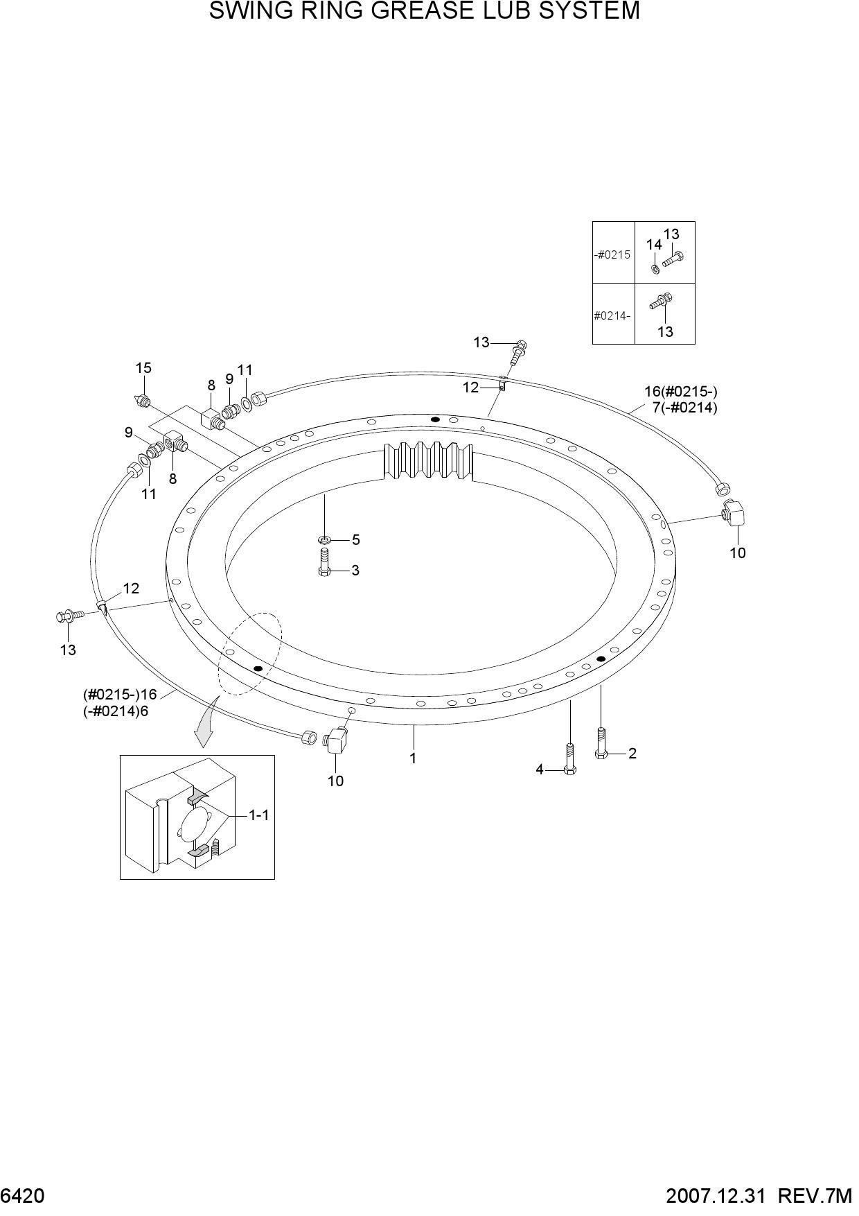 SWING RING GREASE LUB SYSTEM