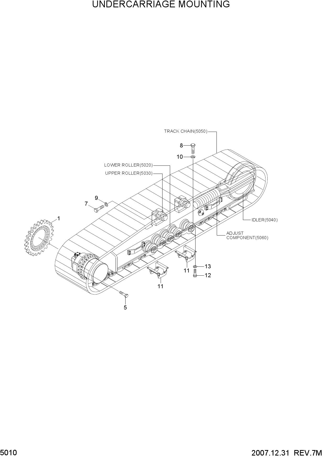 UNDERCARRIAGE MOUNTING