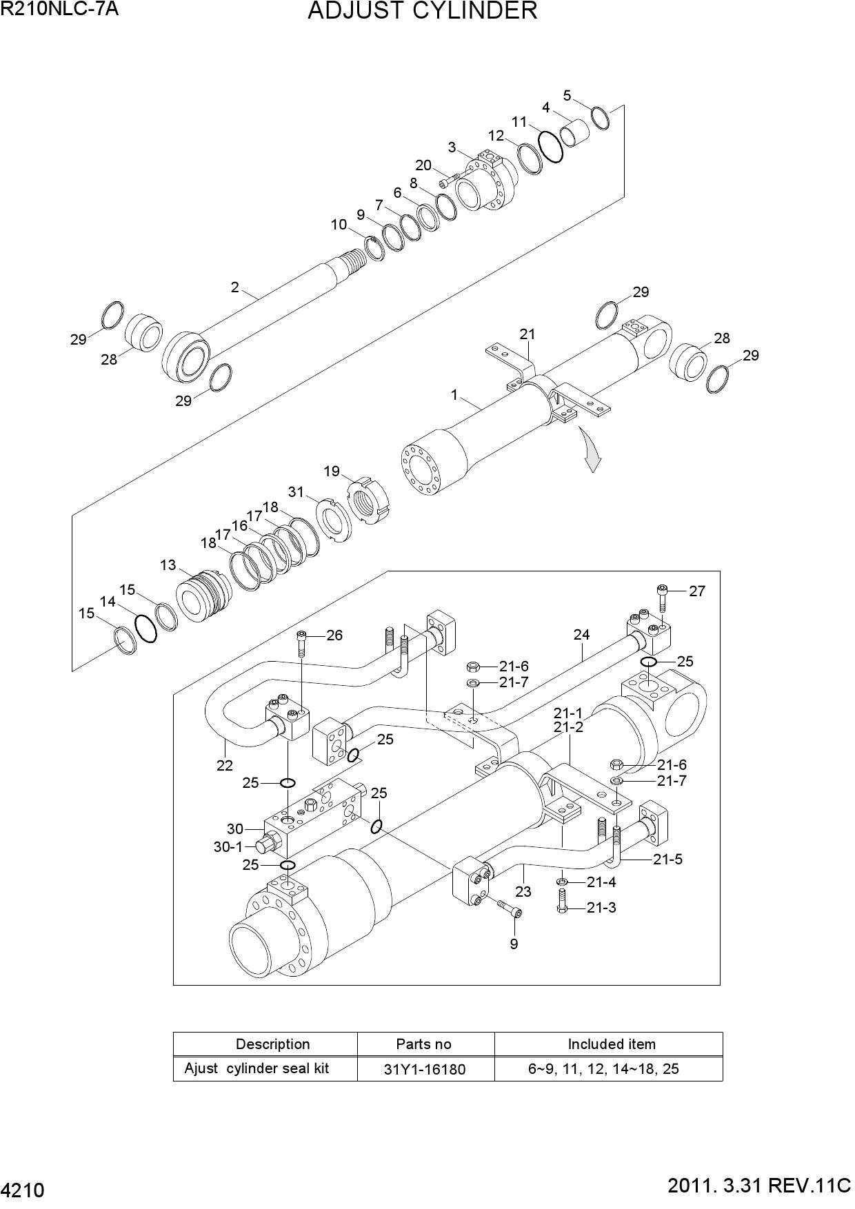 ADJUST CYLINDER