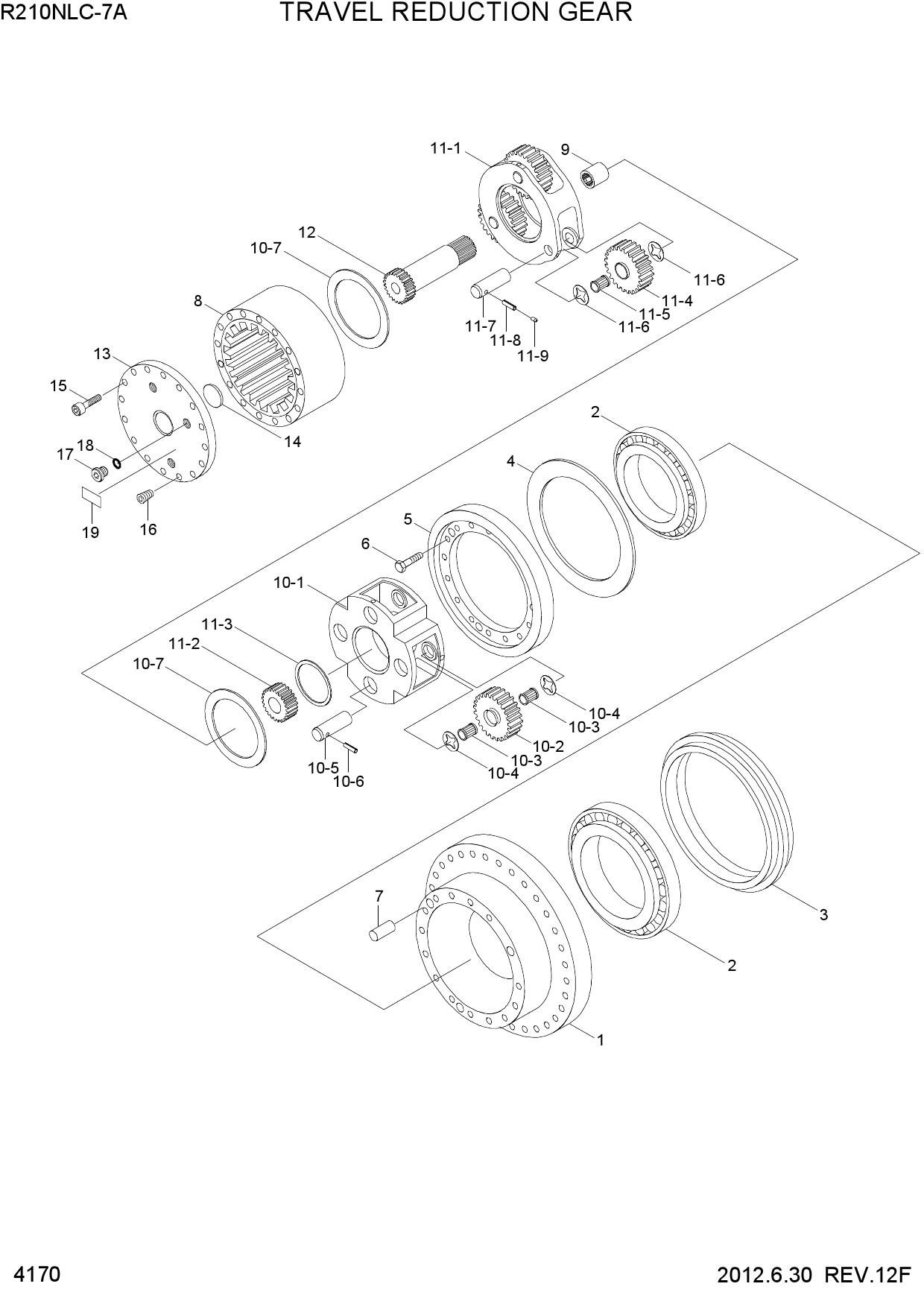 TRAVEL REDUCTION GEAR