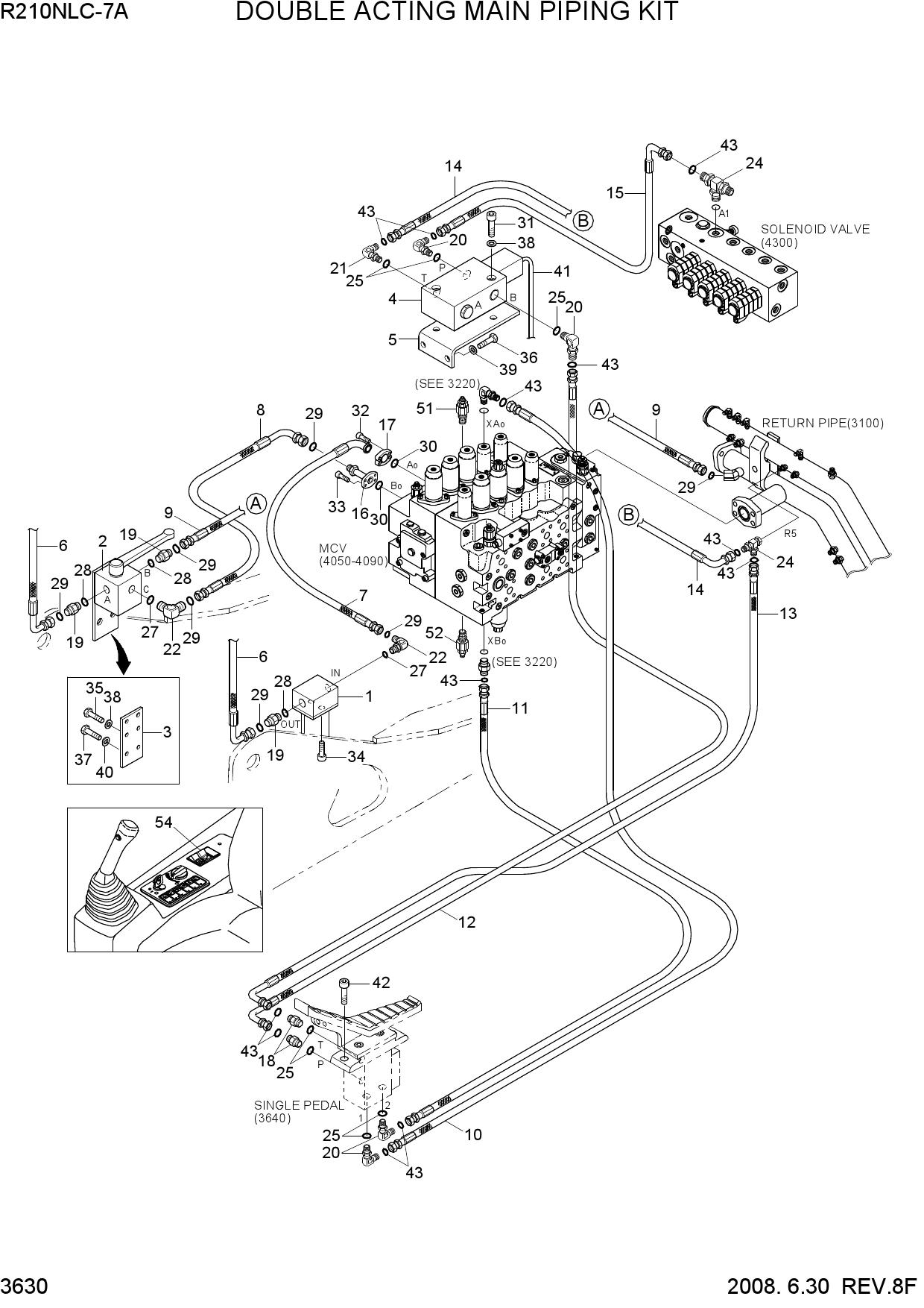 DOUBLE ACTING MAIN PIPING KIT