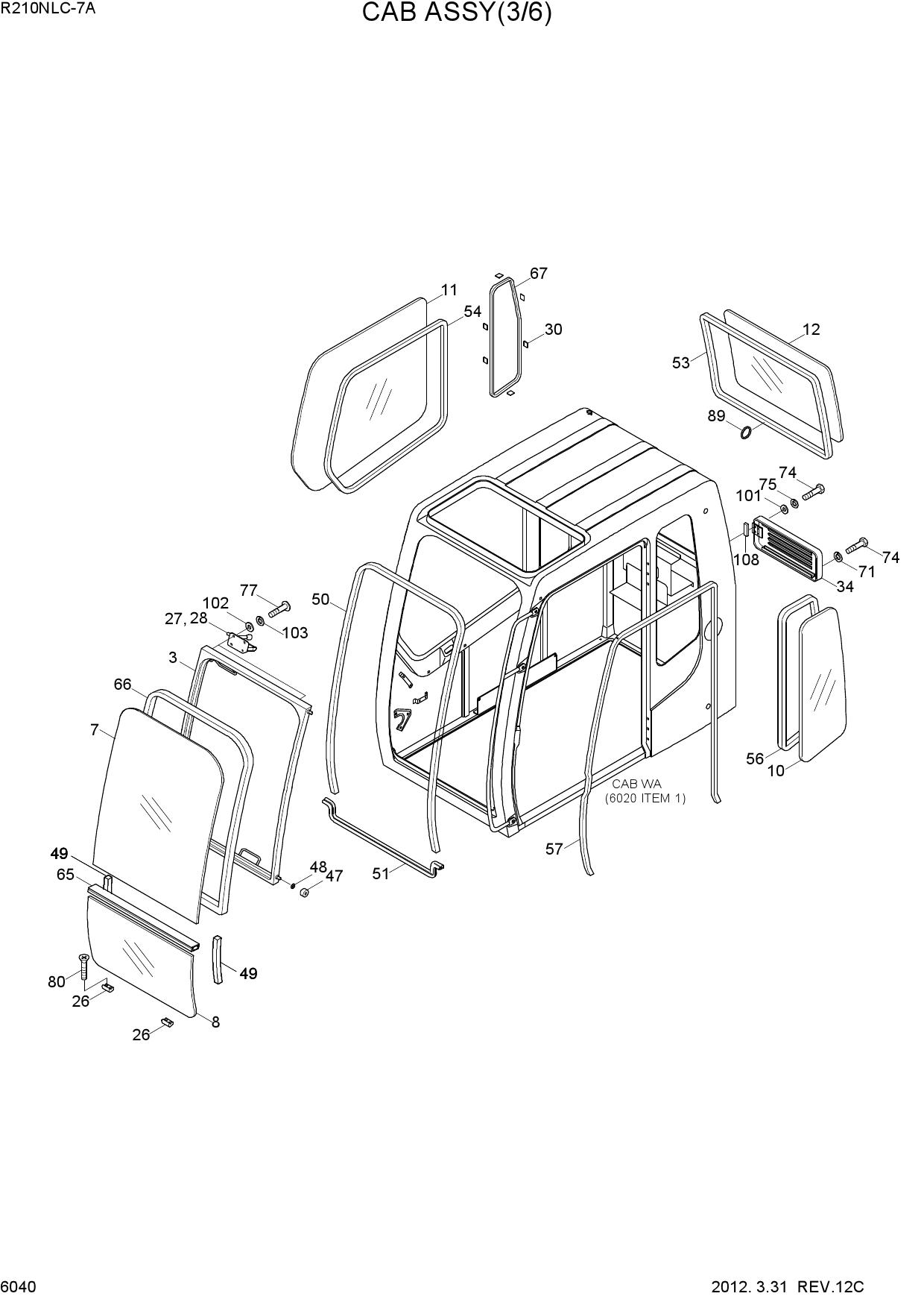 CAB ASSY(3/6)