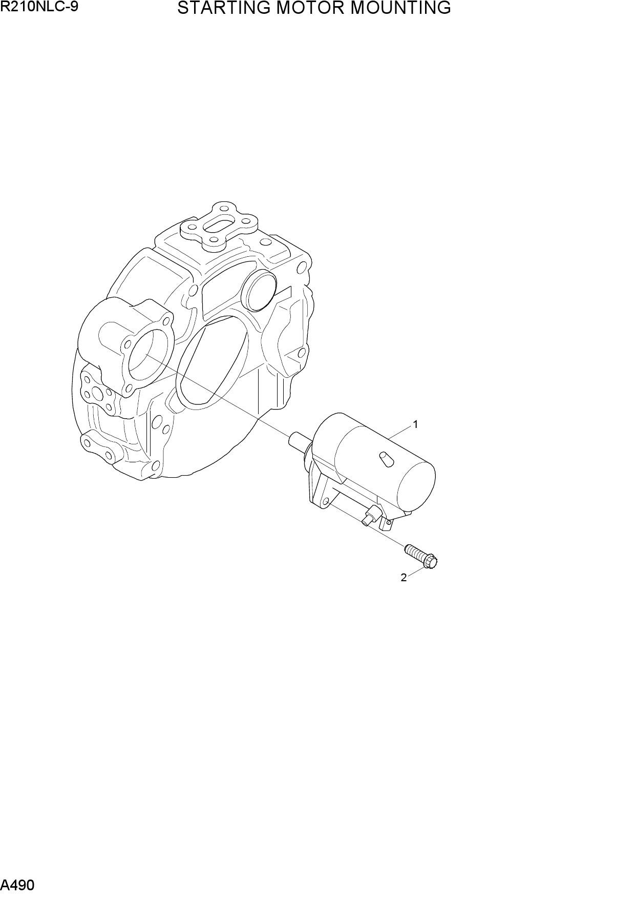 STARTING MOTOR MOUNTING