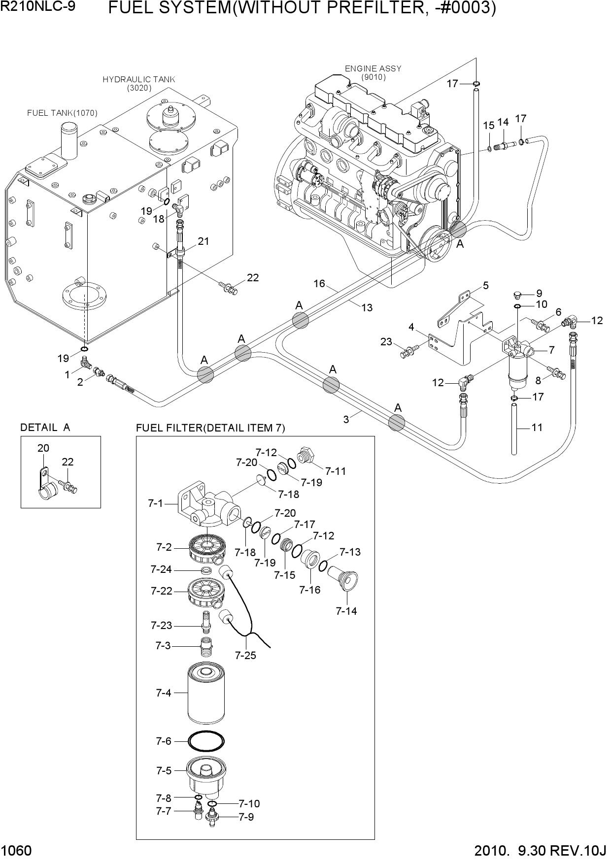 FUEL SYSTEM(WITHOUT PREFILTER, -#0003)