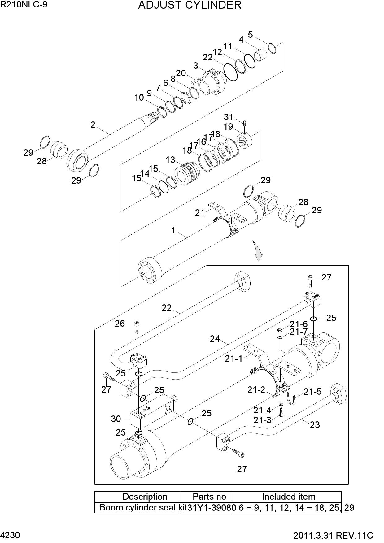 ADJUST CYLINDER