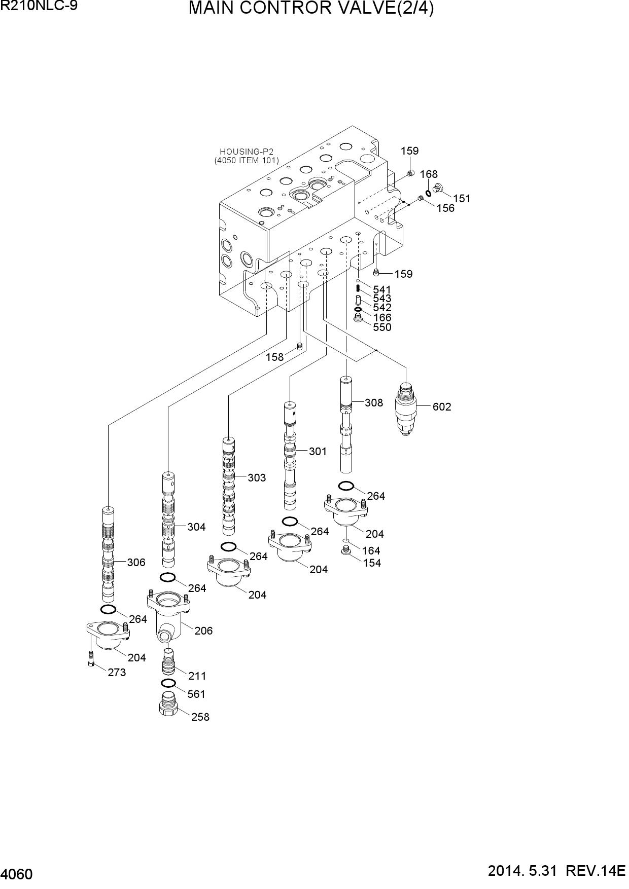 MAIN CONTROL VALVE(2/4)