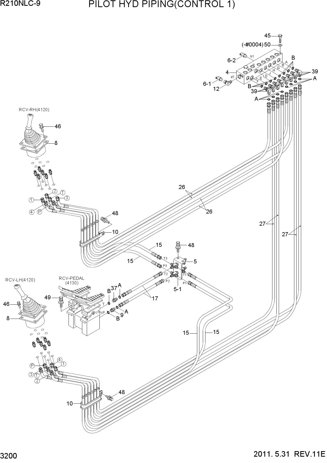 PILOT HYD PIPING(CONTROL 1)