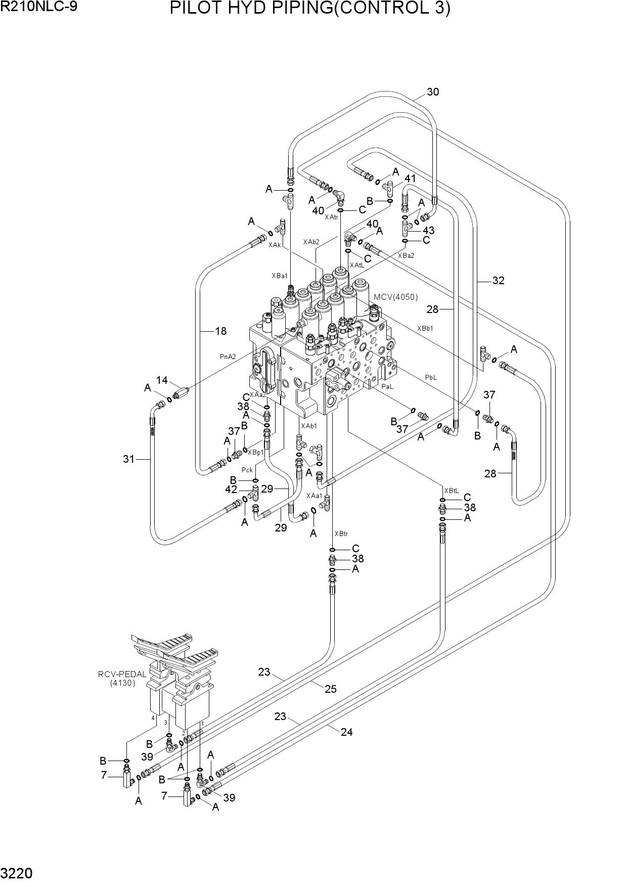 PILOT HYD PIPING(CONTROL 3)