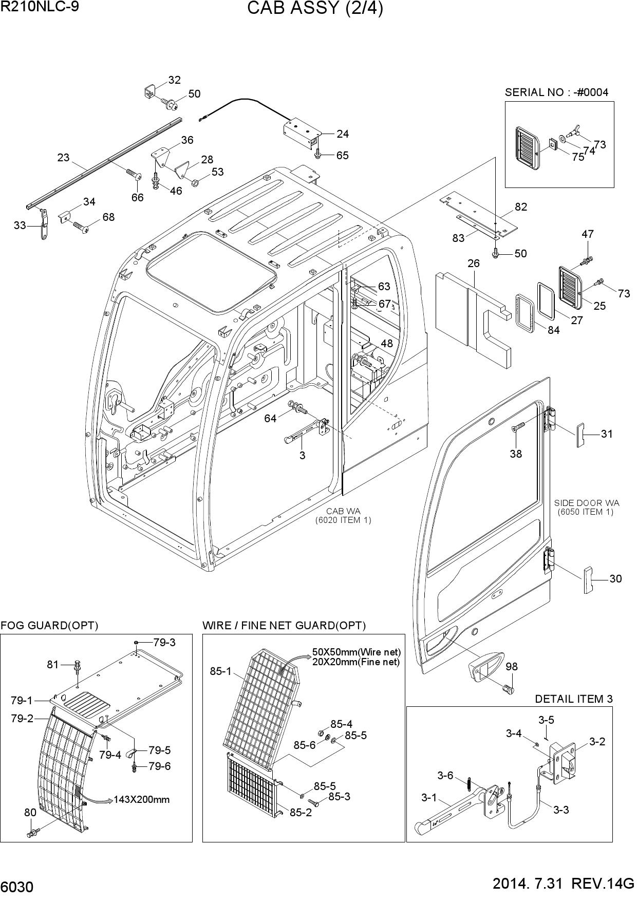CAB ASSY(2/4)