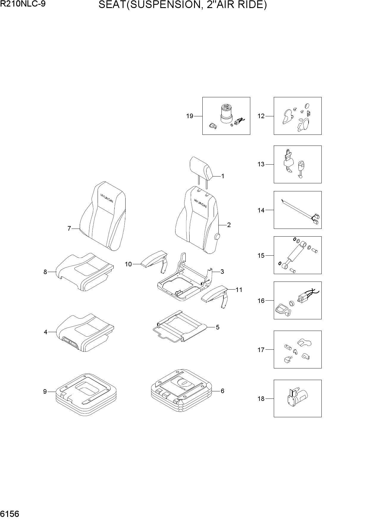 SEAT(SUSPENSION, 2"AIR RIDE)