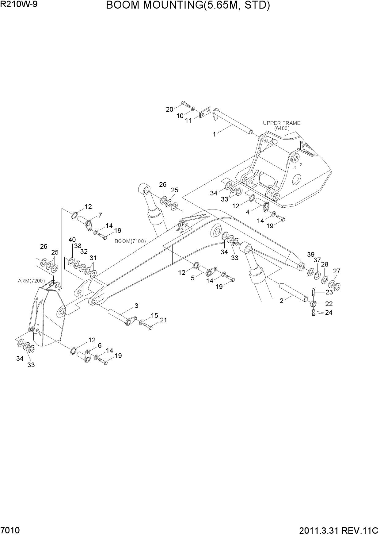 BOOM MOUNTING(5.65M, STD)
