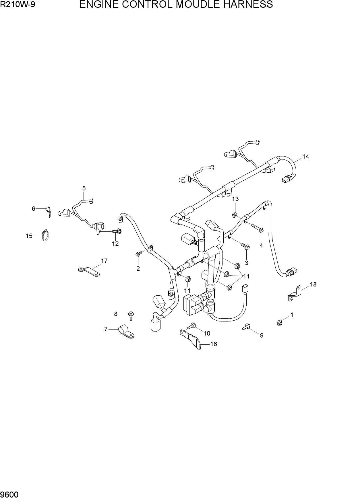 ENGINE CONTROL MODULE HARNESS