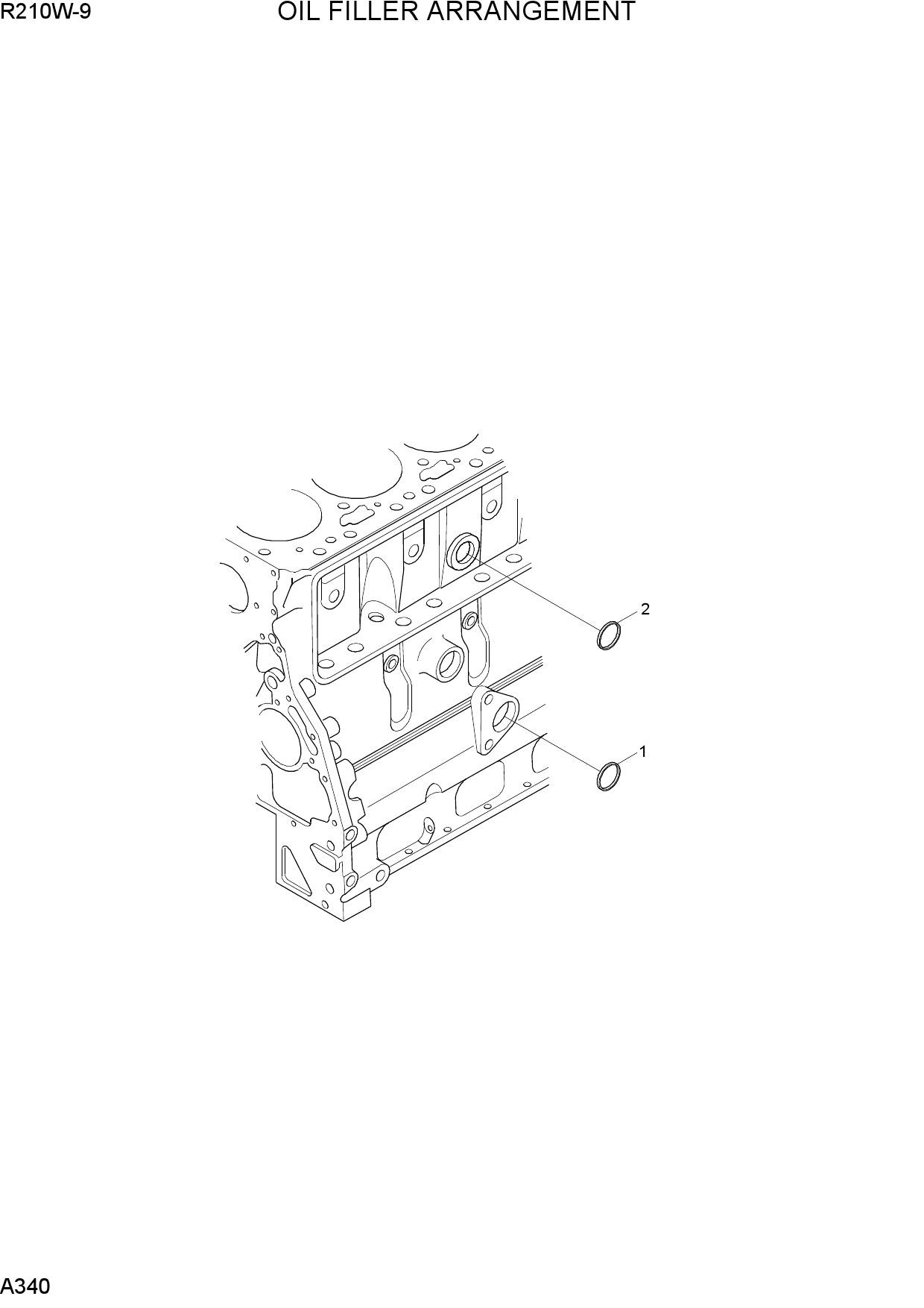 OIL FILLER ARRANGEMENT