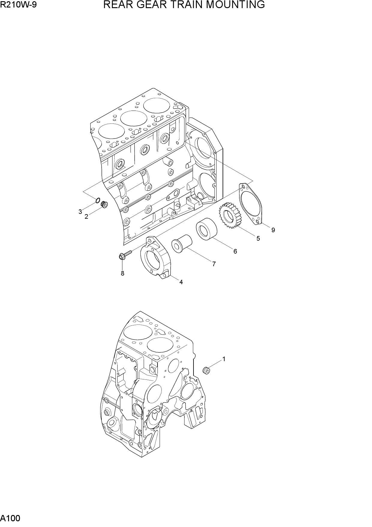 REAR GEAR TRAIN MOUNTING
