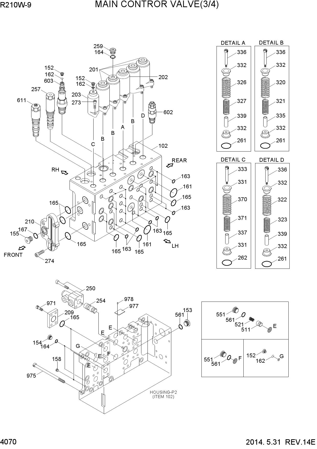 MAIN CONTROL VALVE(3/4)