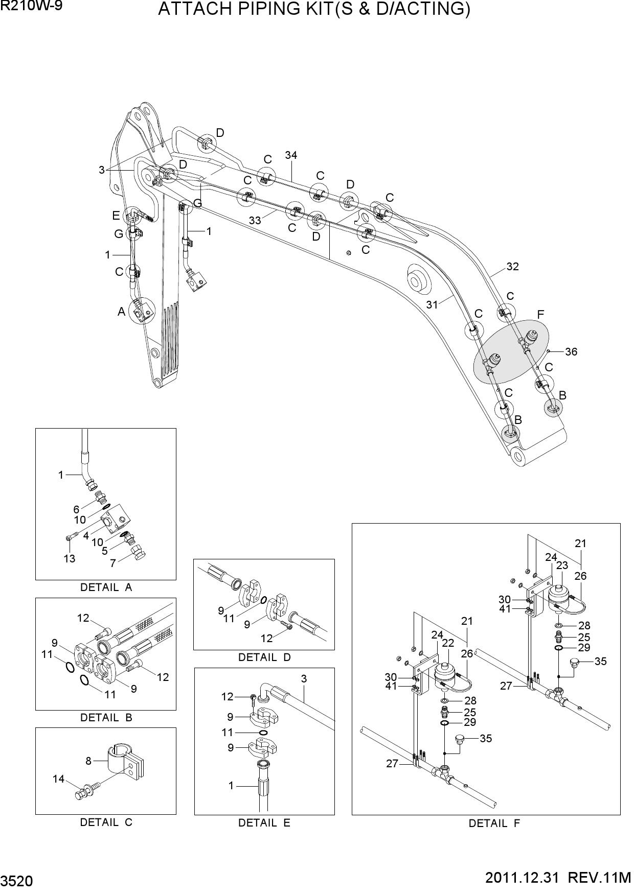 ATTACH PIPING KIT(S & D/ACTING)