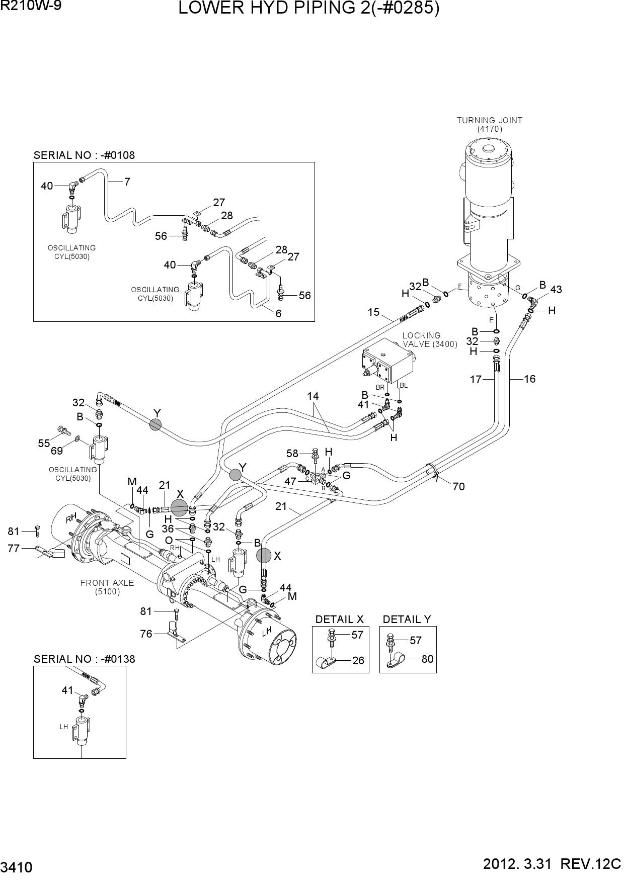 LOWER HYD PIPING 2(-#0285)