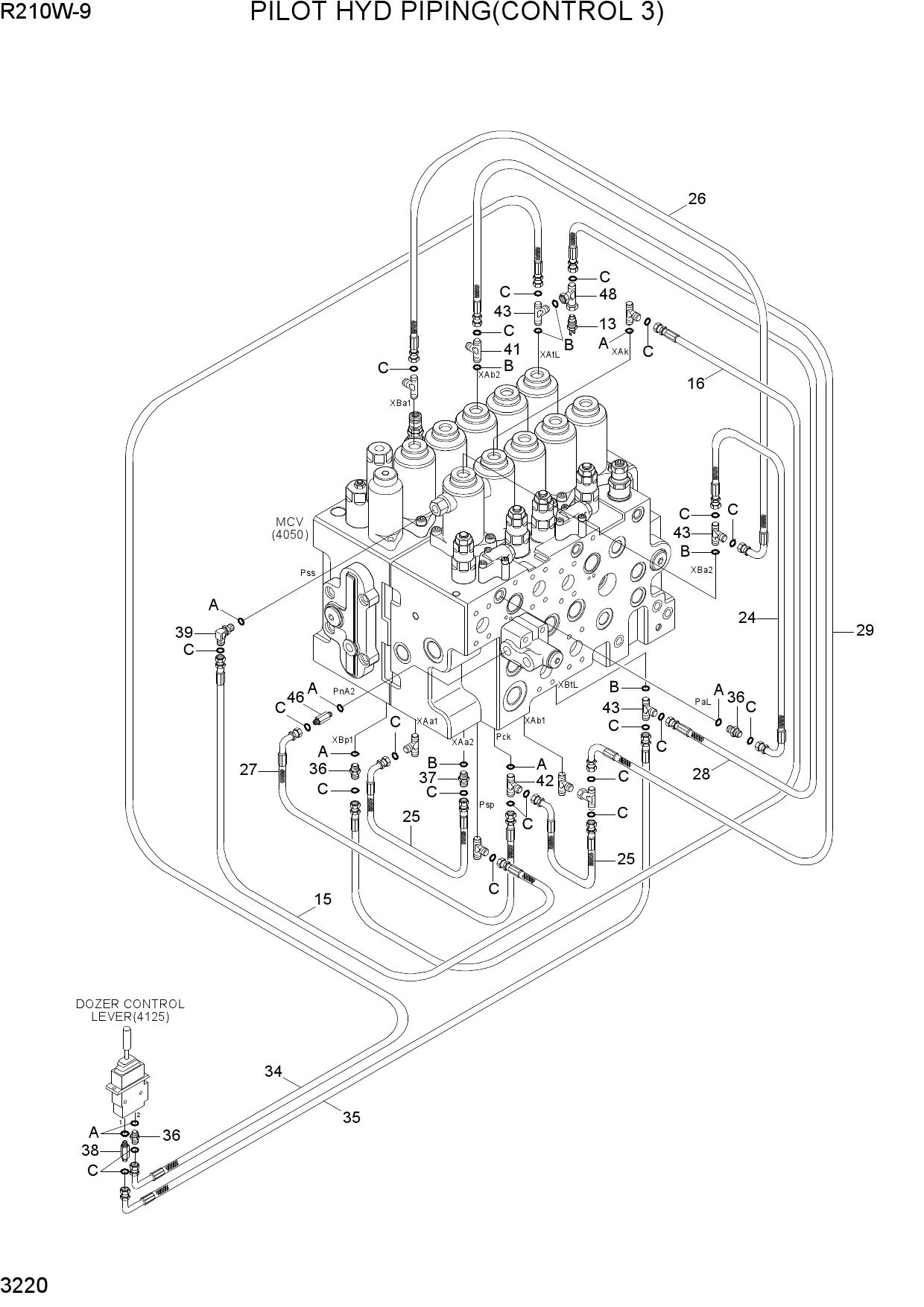 PILOT HYD PIPING(CONTROL 3)