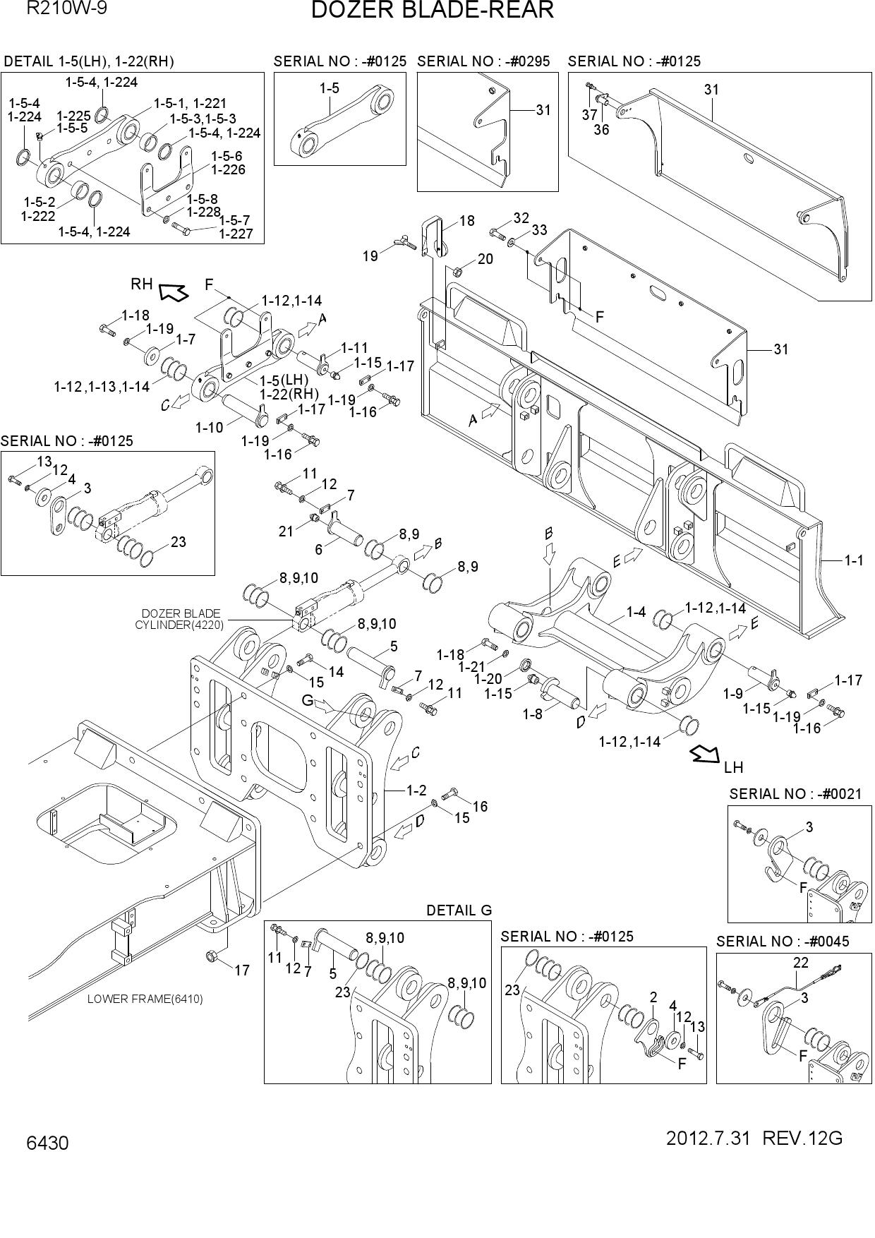 DOZER BLADE-REAR