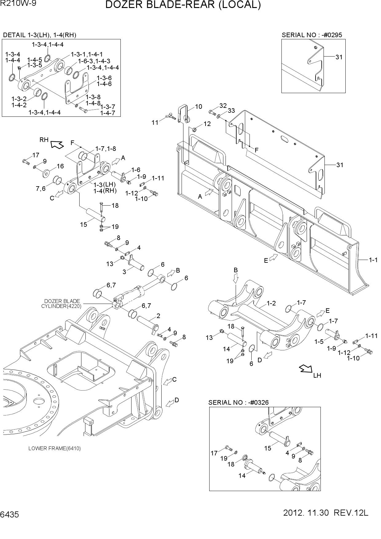 DOZER BLADE-REAR(LOCAL)